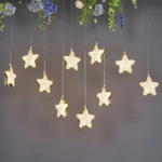 LUCES ESTRELLA DE 15CM LED DE 2.5MTS CORTINA