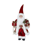 SANTA DE NAVIDAD DE 45CM MATERIAL POLIESTER CON PVC