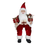 SANTA DE NAVIDAD DE 60CM MATERIAL POLIESTER CON PVC