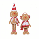 MUÑECO GALLETA DE  NAVIDAD  75CM MATERIAL POLIESTER CON PVC