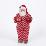 SANTA DE NAVIDAD DE 28CM MATERIAL POLIESTER CON PVC