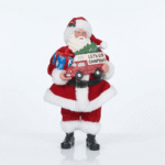 SANTA DE NAVIDAD DE 28CM MATERIAL POLIESTER CON PVC