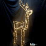 ADORNO DE NAVIDAD VENADO DE 110CM CON LUZ LED