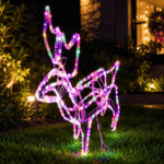 ADORNO DE NAVIDAD VENADO DE 110CM CON LUZ LED
