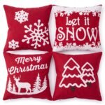 FUNDA NAVIDAD POLIESTER DE 43X43 CM