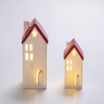 DECORACIONES DE NAVIDAD CASITA CERÁMICA