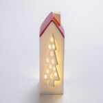 DECORACIONES DE NAVIDAD CASITA CERÁMICA
