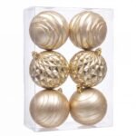 SET ESFERAS DORADAS 6PCS
