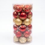 ESFERAS ROJO/DORADO 24PCS