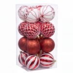 ESFERAS ROJO/BLANCO 16PCS