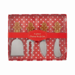 SET 4 CUBIERTOS PIQUEO NAVIDEÑOS