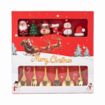 SET 6 CUBIERTOS NAVIDEÑOS